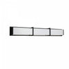 Dainolite Winston Vanity Light 50w Matte Black Light White Acrylic Diffuser Lamp