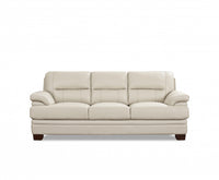 Hydeline Luxor Leather Sofa - Vanilla