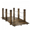 Outsunny Garden Bridge Footbridge Weather-Resistant 5ft, Carbonized
