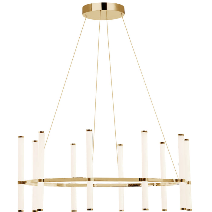 Dainolite Corvette Chandelier 60w Aged Brass White Acrylic Diffuser Lamp