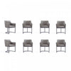Serena Modern 8-Piece Dining Set in Taupe | Ensemble de salle a manger moderne Serena 8 pieces en taupe