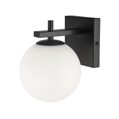 Dainolite Vivaldi 1 Light Wall Sconce Matte Black Lamp|Applique murale Vivaldi de Dainolite avec fini noir mat et 1 ampoule