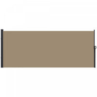 Outsunny 13' X 5' Retractable Side Awning, Garden Privacy Screen, Khaki