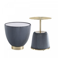 Anderson Modern 2-Piece End Table in Gray 