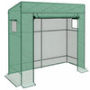 Outsunny Tomato Greenhouse With Reinforced Pe Cover Walk-in Green House