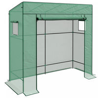 Outsunny Tomato Greenhouse With Reinforced Pe Cover Walk-in Green House