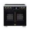 Forno Maximus 36 Inch Induction Range Black, 5.36 cu.ft - FFSIN0932-36BLK Electric Range | Cuisiniere a induction Maximus 36 pouces, noire, 5,36 pi³ - FFSIN0932-36BLK