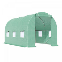 Outsunny 15' X 6.2' X 6.6' Walk-in Tunnel Greenhouse Garden Plant Seed Growing Warm House Outdoor Ho
