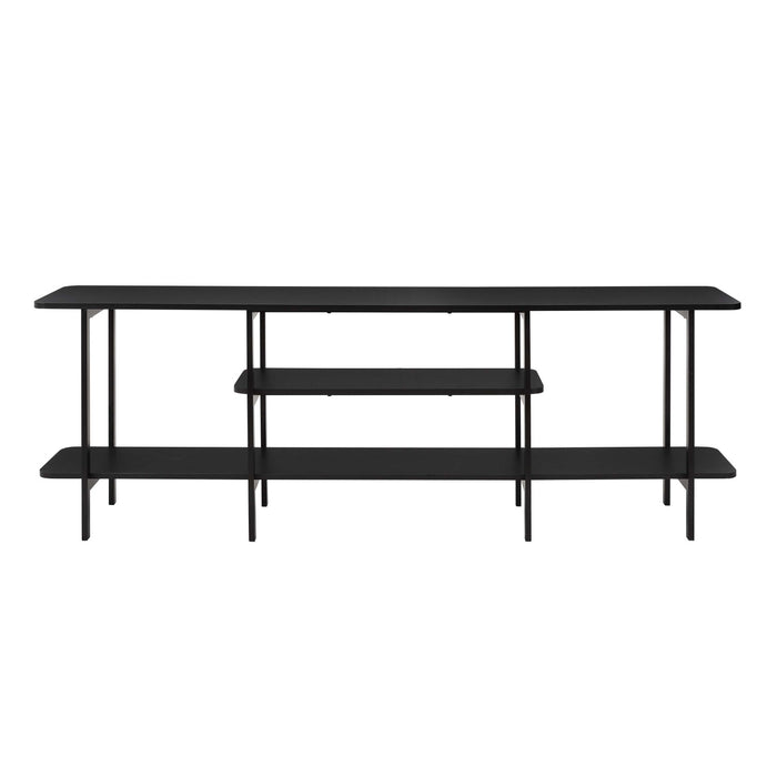 Celine Contemporary Modern 71\" Console Table in Black (3-Shelf)