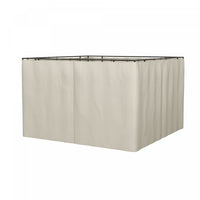 Outsunny Replacement Gazebo Curtains With Zipper, 4-panel Gazebo Privacy Side Panels Only, For 10' X