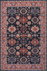 Aqua Black Star Washable Non-slip Low Pile Area Rug 5'x7' | Tapis Etoile Noire Lavable Antiderapant A Poils Ras 5'x7'