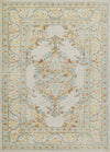 Esme Traditional 9'3\" x 11'10\" Area Rug in Ivory Indoor Area Rug