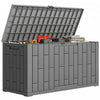Outsunny 60 Gallon Resin Deck Box, Lockable Outdoor Storage Box