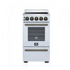 Forno Pallermo 20 Inch Electric Range in White, 2.05 cu.ft. - FFSEL6051-20WHT | Cuisiniere electrique Pallermo de 20 po, blanche, capacite totale de 2,05 pi³ - FFSEL6051-20WHT