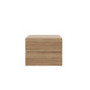 Nordika James Nightstand With 2-Drawers - Brown Oak|Table de nuit James Nordika à 2 tiroirs - chêne brun