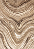 Forte Brown Cream Soothing Waves Area Rug - 5'3" x 7'5"|Carpette Forte brune et crème à motif de vagues apaisantes - 5 pi 3 po x 7 pi 5 po