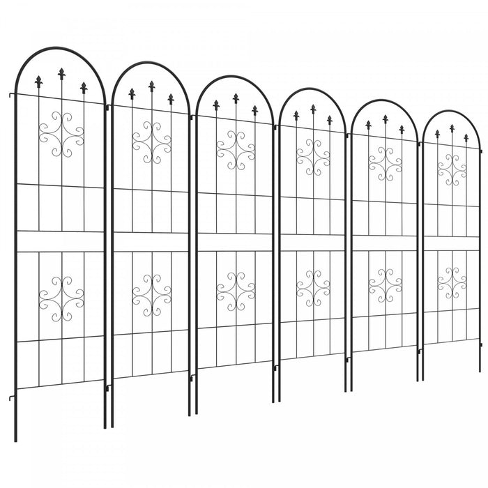 Set Of 6 Garden Trellis Metal Trellis For Climbing Plants Flowers
