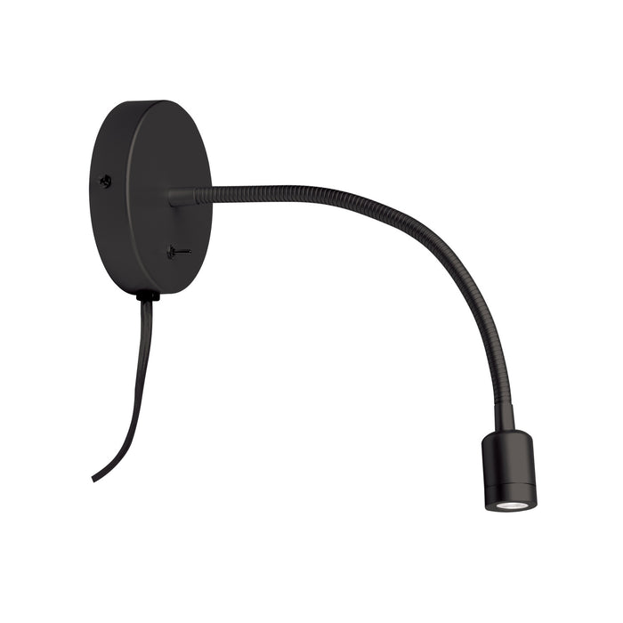 Dainolite Wynne LED Wall Sconce 3w Matte Black Lamp