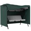 Outsunny 3-Seater Patio Swing Cover, 81" x 49" x 65", Dark Green