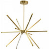 Dainolite Array LED Chandelier 60w Aged Brass White Acrylic Diffuser Lamp|Lustre Array de Dainolite en acrylique blanc qui diffuse la lumière, avec fini laiton vieilli et ampoule à DEL de 60 W