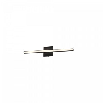 Dainolite Arandel Vanity Light 18w LED Matte Black White Acrylic Diffuser Lamp|Lumière de coiffeuse Arandel de Dainolite en acrylique blanc qui diffuse la lumière, avec fini noir mat et ampoule à DEL de 18 W