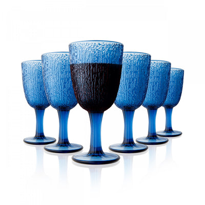 Arimi Davor Goblet Set 6-Piece Navy|Ensemble De 6 Verres A Vin Arimi Davor Bleu Marine
