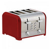 Kenmore 4-Slice Toaster with Dual Controls Red - KKTSDC4SR|Grille-pain Kenmore à 4 tranches avec deux panneaux de commande, rouge - KKTSDC4SR