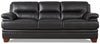 Hydeline Luxor Leather Sofa - Black|Sofa Luxor de Hydeline en cuir - noir