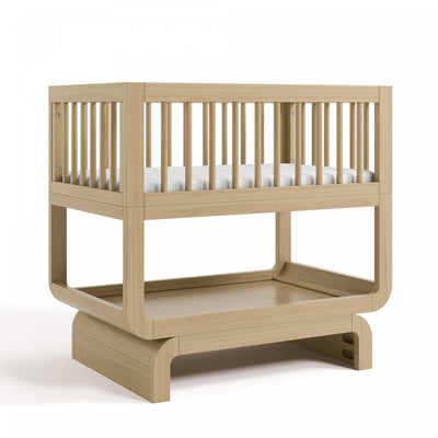 Storkcraft Santorini Deluxe 3-in-1 Convertible Bassinet - Driftwood Crib