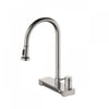 4 Function Pivoting Waterfall Pull-Down Kitchen Faucet with Power Wash. Brushed Nickel-FCWRMBND1 Laundry Combo | Robinet de cuisine cascade pivotant a 4 fonctions avec mode de nettoyage puissant. Nickel brosse-FCWRMBND1