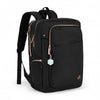 Swissdigital Design Smart Backpack KATY ROSE - Rucksack with Integrated Charging Port - Black