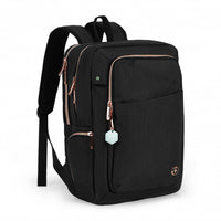 Swissdigital Design Smart Backpack KATY ROSE - Rucksack with Integrated Charging Port - Black