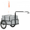 Aosom Bike Cargo Trailer, Bicycle Trailer Wagon Cart With Removable Storage Box, Quick Release 16" W|Aosom Bicyclette Cargo Remorque Velo Wagon Avec Boite De Rangement Amovible