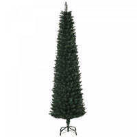 Homcom 6ft Artificial Pencil Christmas Tree With 380 Branch Tips