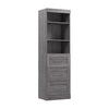 Bestar Pur 25 W Closet Organizer with Drawers - Bark Grey|Organisateur de garde-robe Pur de Bestar de 25 po (L) avec tiroirs - gris écorce