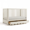 Storkcraft Casablanca Deluxe 5-in-1 Convertible Crib with Drawer - Frosted Oat