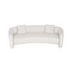Sylvia Modern Glam 104" Tweed Loveseat in Ivory | Canape deux places moderne glamour Sylvia 264 cm en tweed ivoire