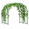 Outsunny Garden Arch Trellis, 7.1FT Tall Cucumber Trellis with Net