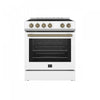 Leonardo Espresso 30" Slide-In Electric Range in White, 5.0 cu. Ft. - FFSEL6022-30WHT | Cuisiniere electrique encastrable Leonardo Espresso 30 po, blanche, 5 pi³ - FFSEL6022-30WHT