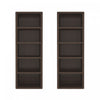 Rivington Modern 28" Open Bookcase in Dark Walnut - Set of 2 | Bibliotheque ouverte moderne Rivington 28" en noyer fonce - Lot de 2