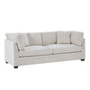 Flare Modern 83.5 Inch Flared Arms Sofa with High-Density Cushions, Beige
