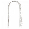 Outsunny 7.5ft Garden Metal Arch Outdoor Walkway Arbor For Decorative Climbing Vine Plants Patio Lawn Courtyard Party Ceremony Decoration Accessories Black