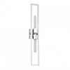 Dainolite Wisteria 2 Light Wall Sconce Tall Polished Chrome Lamp