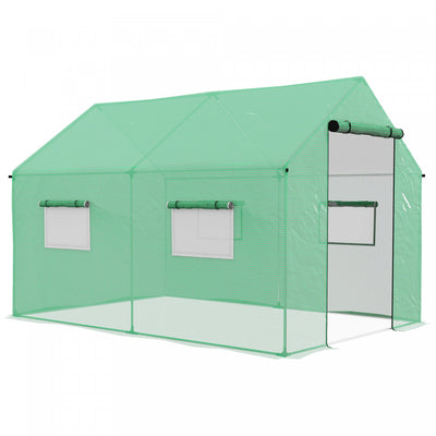 Outsunny Tunnel Greenhouse With Uv-resistant Pe Cover, 6.6' X 10' X 6.6'|Outsunny Serre Tunnel Avec Couverture Pe Resistante Aux Uv
