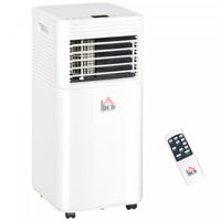 HOMCOM 8000 BTU Air Conditioner, Quiet AC Unit with Remote Control, White