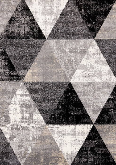 Covington Distressed Triangles Area Rug - 7'10\" x 10'6\"