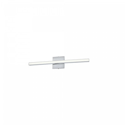 Dainolite Arandel Vanity Light 18w LED Polished Chrome White Acrylic Diffuser Lamp|Lumière de coiffeuse Arandel de Dainolite en acrylique blanc qui diffuse la lumière, avec fini chromé poli et ampoule à DEL de 18 W
