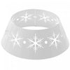 Homcom 26\" Christmas Tree Collar With Hollow Snowflake Patterns For Home
