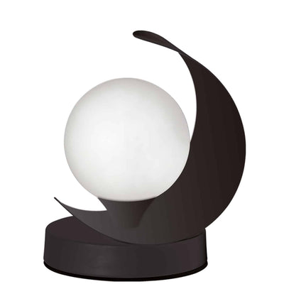 Dainolite Crescent 1 Light Table Lamp Matte Black Finish|Lampe de table Crescent de Dainolite avec fini noir mat et 1 ampoule