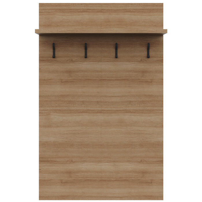 Porto Entryway Wall-Mounted Coat Rack with Shelf
